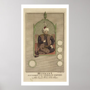 (1259-1326) Gründer Osman Is des Osmanischen Poster