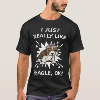 125 Ich mag Beagle wirklich sehr T-Shirt