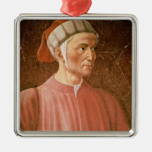 (1265-1321) Detail Dante Alighieris seines Silbernes Ornament