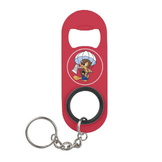 127AEB Rotflaschenöffner Schlüsselanhänger Mini Flaschenöffner