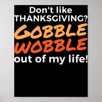 128.Erntedank Shirt Funny GOBBLE WOBBLE Türkei