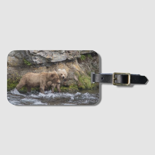 128 Grazers CUB an den Bach-Fällen - Gepäckanhänger (Vorderseite (Horizontal))