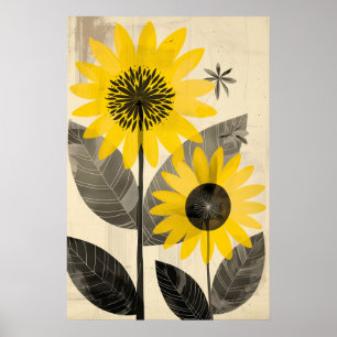 1291 Floral Poster
