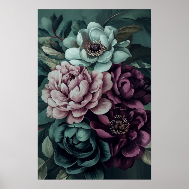 1294 Floral Poster (Vorne)