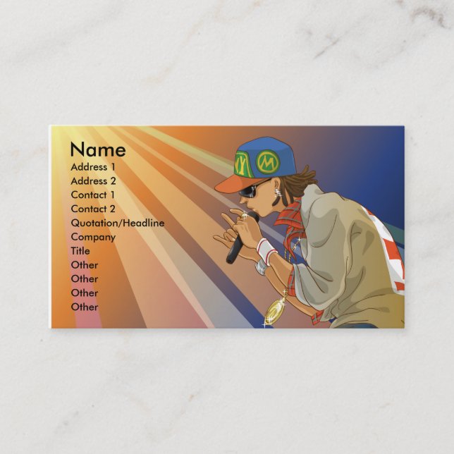 129.ai, Name, Anschrift 1, Anschrift 2, Kontakt 1, Visitenkarte (Vorderseite)