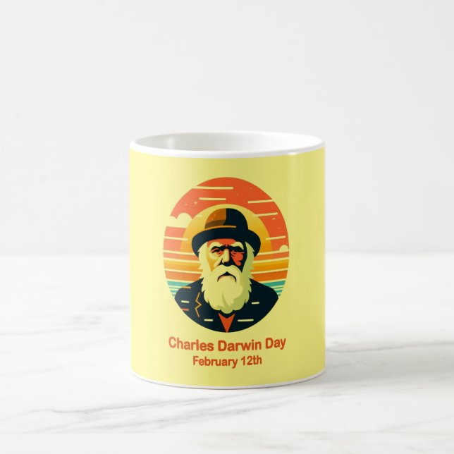 12.02. Charles Darwin Day Kaffeetasse (Mittel)