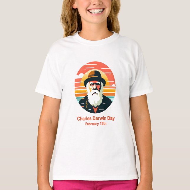 12.02. Charles Darwin Day T-Shirt (Vorderseite)