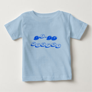 "12-18 Monate" blaue Süßigkeits-T - Shirt