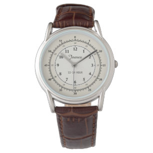 12 - 24 Stunden-Forscher-Uhr Armbanduhr