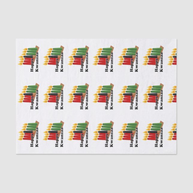 12-26 Happy Kwanzaa Seidenpapier (Vorderseite)