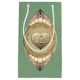 12/30. Pearl Wedding Anniversary Gift Bag Kleine Geschenktüte