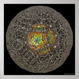 (12,4) Poincaré Ball Poster