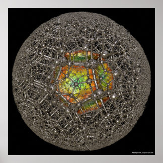 (12,4) Poincaré Ball Poster