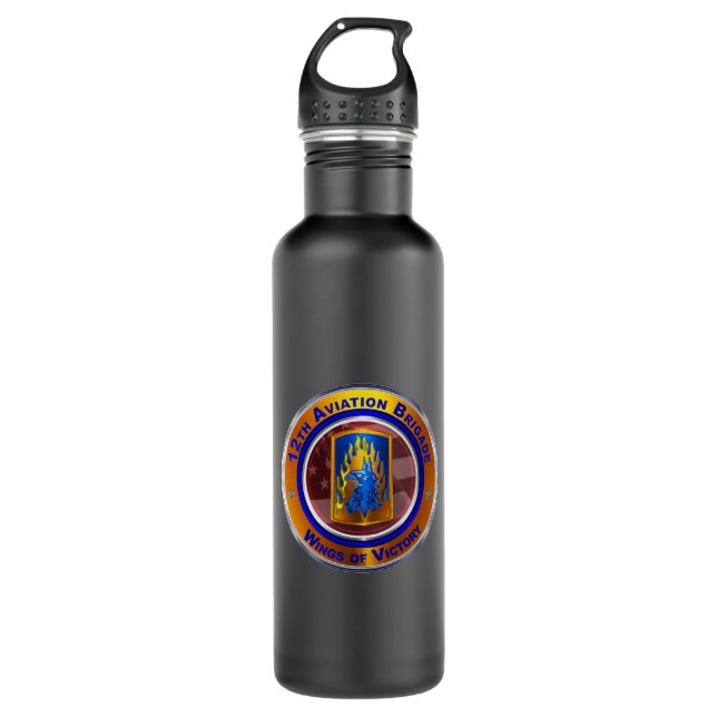 12. Bekämpfungsbrigade Edelstahlflasche (Vorderseite)