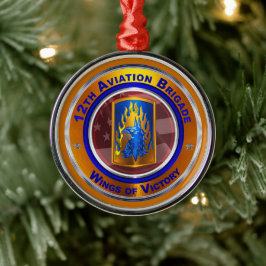 12. Bekämpfungsbrigade Ornament Aus Metall