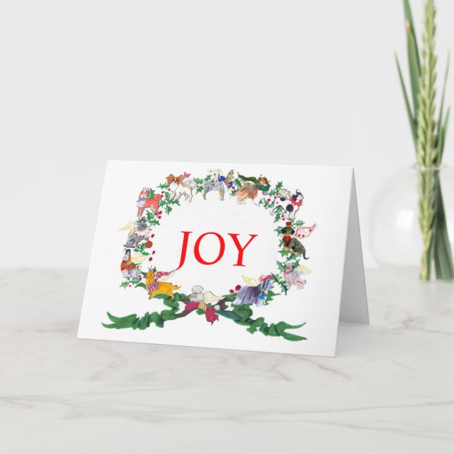 12 Chiens de la carte de voeux de Noël, 2015 Versi (Devant)