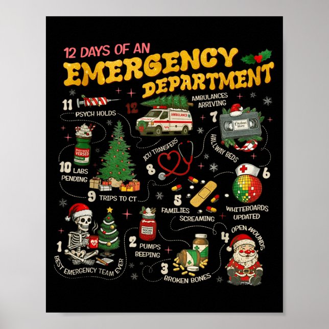 12 Days Of An Emergency Department, Er Nurse Chris Poster (Vorne)