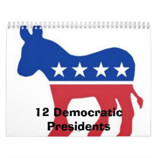12 demokratische Präsidenten Kalender