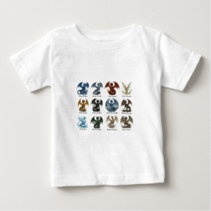12 Drachen - dnd inspiriert  Baby T-shirt