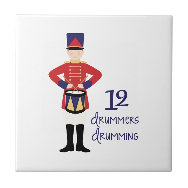 12 Drummer Fliese (Vorderseite)