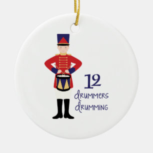 12 Drummer Keramik Ornament