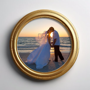 12" Durchmesser Kreisform Hochzeit Fotodruck