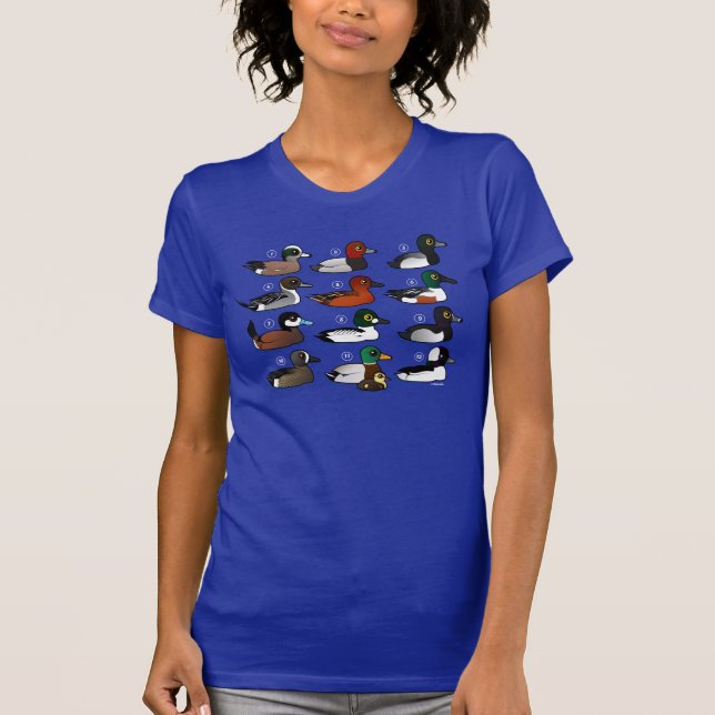 12 Enten mit Schlüssel T-Shirt (Vorderseite)
