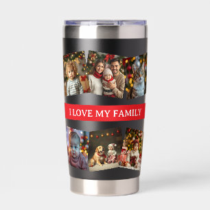 12 Familienfoto-Vorlage Liebe meine Familie Thermobecher