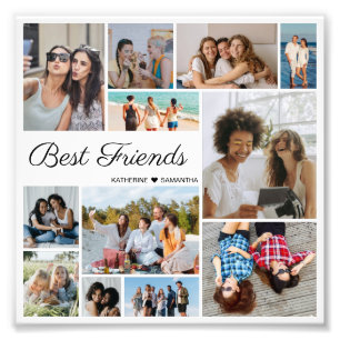 12 Foto Collage Best Friends Foto Erweiterung