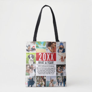 12-Foto-Collage Familien-Spaß Jahresrückblick Mode Tasche