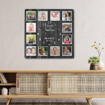 12 Foto Collage Family Quote Paletten Schwarz Holz Quadratische Wanduhr<br><div class="desc">Erstellen Sie Ihre eigene Foto Collage Wand Uhr mit 12 Ihrer Lieblingsfotos. Die Foto-Rahmenuhr hilft Ihnen, Ihre besonderen Momente zu schätzen und macht Eltern, Großeltern und Freunden ein wohlüberlegtes Geschenk. Die personalisierte Familienuhr macht sie zu einem perfekten Geschenk für jeden Anlaß. Personalisieren mit Familienname und feststehendem Datum. Das Zitat "Family...</div>
