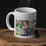 12 Foto Collage LIEBE für BEST GRANDPA Marine blau Kaffeetasse<br><div class="desc">Ersetzen Sie die 12 quadratischen Fotos durch Ihre Lieblingssaufnahmen und machen Sie diese moderne Kaffeemaschine zu einem niedlichen Sake-Tasse für Ihren Vater oder Großvater. Es könnte ein niedliches Geschenk für Großeltern oder Vatertag sein, für Ihren Großvater, Eltern, für Ihren Mutter- oder Vatergeburtstag, einen besondere Anlass oder einfach nur um zu...</div>