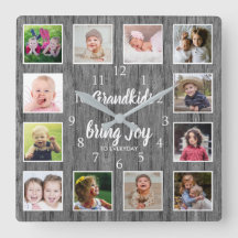 12 Foto Collage Rustikales Grandkids Zitat