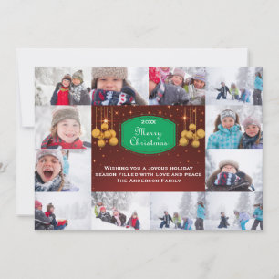 12 Foto Frohe Weihnachten Collage-5x7 Weihnachtska