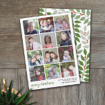 12 Foto Frohe Weihnachten mit Salbei botanischen R<br><div class="desc">Verwenden Sie 12 quadratische Fotos mit dem Thema zentriert. Die 12 Gitter-Foto-Collage verwendet quadratische Foto gestapelt, um mehrere Fotos hinzuzufügen. Um die besten Ergebnisse zu erzielen, schneiden Sie Ihre Fotos vor dem Hochladen ab. Auf der Rückseite ist ein moderner zeichn von Blätter und Beeren in Salbei Grüntönen und Korallen. Wir...</div>