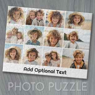 12-Foto-Raster-Collage - Weiß - Mod-Typ Schwarz