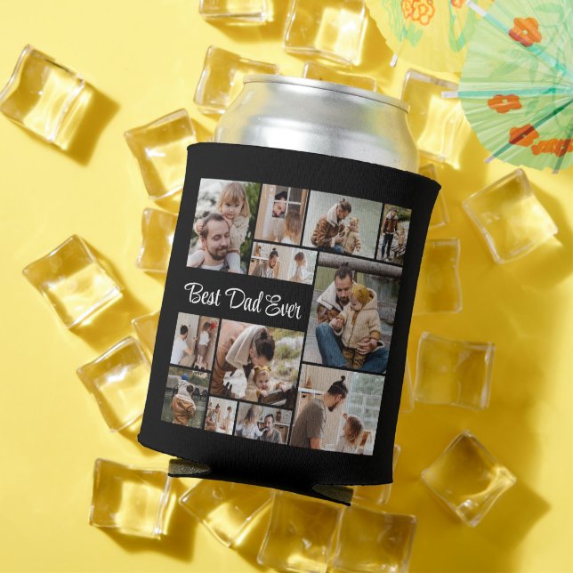 12 FotoCollage Bester Vater je Dosenkühler (In Situ Sommer)