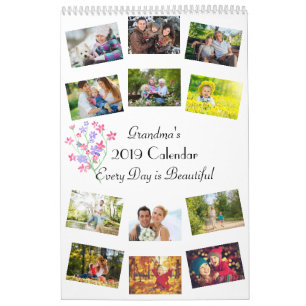 12 FotoCollage jedes Jahr, Name und Nachricht 2022 Kalender