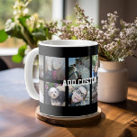 12 FotoCollage mit schwarzem Hintergrund Kaffeetasse<br><div class="desc">Fügen Sie Ihre Lieblings-Bilder zu dieser lustigen Vorlage. Sie können Instagram-Foto oder andere Foto für dieses Raster verwenden.</div>