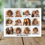 12 FotoCollage mit weißem Hintergrund Postkarte<br><div class="desc">Fügen Sie Ihre Lieblings-Bilder zu dieser lustigen Vorlage. Sie können Instagram-Foto oder andere Foto für dieses Raster verwenden.</div>