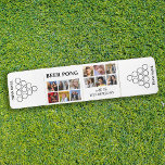 12 FotoCollage Personalisiert Beer Pong Tisch<br><div class="desc">Dieser personalisierte Bierpong mit weißem Hintergrund, 12 Fotos, Vorlagentext mit dem Aufdruck "BEER PONG WITH THE HENDERSONS" und personalisiert mit Ihren Teamnamen. Der Tisch wird eine großartige Ergänzung zu Weihnachten, Geburtstag, Verlobung, Hochzeitsfeier und mehr. Alle Stile und Hintergrundfarben des Schriftartes können auch geändert werden, indem Sie nach der Personalisierung auf...</div>
