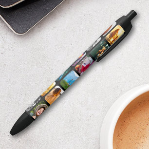 12 Fotomaterial Doppelseitiger schwarzer Tinte Pen Kugelschreiber