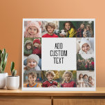 12 Fotomaterial - Fotos nur quadratisch geschnitte Künstlicher Leinwanddruck<br><div class="desc">Das Kunstwerk ist komplett von Fotos umgeben. Verwenden Sie 12 quadratische Foto und machen Sie eine einzigartige und trendige Wandkunst mit einem Gitter von Fotos und Texten.</div>