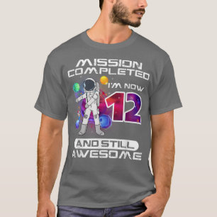 12. Geburtstag Astronaut Space Lover 12 Jahre alt T-Shirt