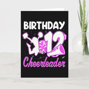 12. Geburtstag Cheerleader Mädchen 12 Jahre alt Ch Karte
