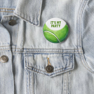 12. Geburtstag Custom Tennis Ball Button