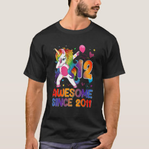 12. Geburtstag Dabbing Einhorn 12 Jahre altes Gesc T-Shirt