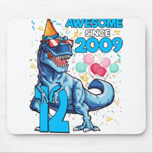 12. Geburtstag Dinosaurier 12 Jahre Junge Kinder A Mousepad