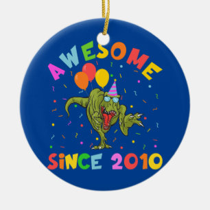 12. Geburtstag Dinosaurier Kinder Toll Seit 2010 Keramik Ornament