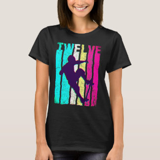 12. Geburtstag Retro Skateboard Skate 12 Jahre alt T-Shirt